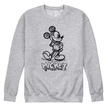 Мужская флисовая толстовка с рисунком Микки Мауса Disney's Sketch Licensed Character