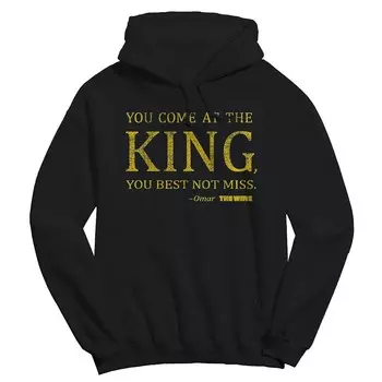 Мужская флисовая толстовка с рисунком You Come At The Wire Teehe King The Wire Licensed Character, черный