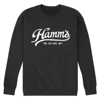 Мужская флисовая толстовка с винтажным логотипом Hamm Licensed Character, черный