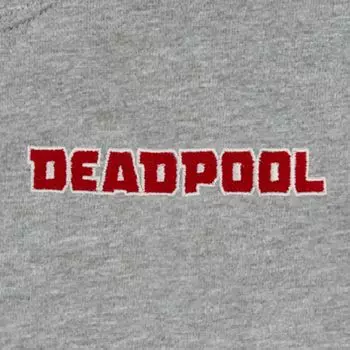 Мужская флисовая толстовка с вышитым логотипом Marvel Deadpool Licensed Character