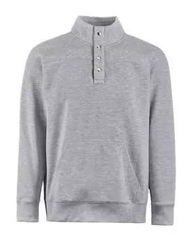 Мужская флисовая толстовка с застежкой-молнией Ripple J. America, цвет oxford