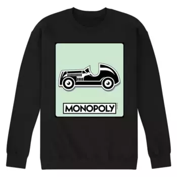 Мужская флисовая толстовка с жетонами для игры «Монополия» Licensed Character, черный