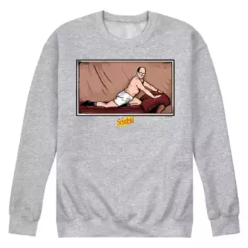 Мужская флисовая толстовка Seinfeld George Costanza The Package Licensed Character, серый