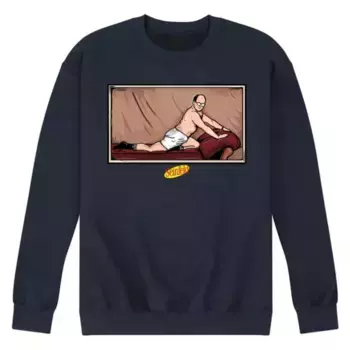 Мужская флисовая толстовка Seinfeld George Costanza The Package Licensed Character, синий