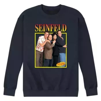 Мужская флисовая толстовка Seinfeld Group Square Licensed Character, синий
