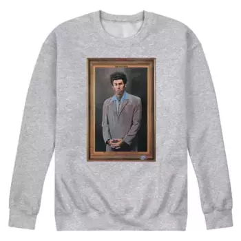 Мужская флисовая толстовка Seinfeld Kramer Portrait Licensed Character, серый
