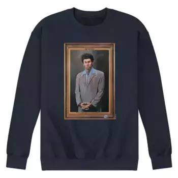 Мужская флисовая толстовка Seinfeld Kramer Portrait Licensed Character, синий