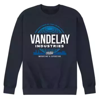 Мужская флисовая толстовка Seinfeld Vandelay Industries Licensed Character, синий
