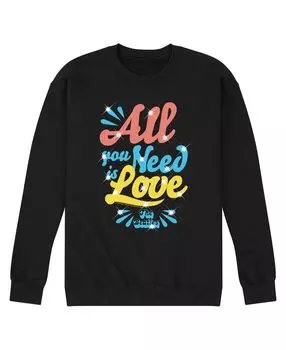 Мужская флисовая толстовка the beatles all you need love AIRWAVES, черный