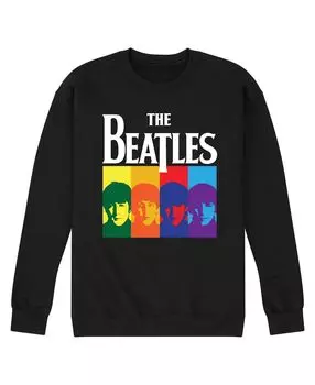 Мужская флисовая толстовка the beatles group faces AIRWAVES, черный