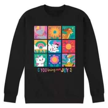 Мужская флисовая толстовка «Ты приносишь мне радость» Disney, черный