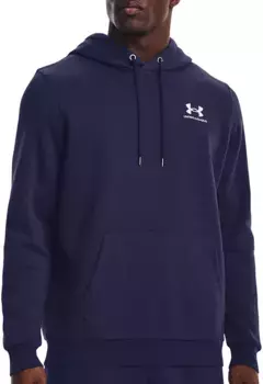 Мужская флисовая толстовка Under Armour Icon, цвет Midnight Navy/White