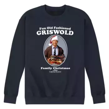 Мужская флисовая толстовка в винтажном стиле National Lampoon's Christmas Vacation Licensed Character, синий