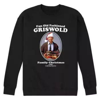 Мужская флисовая толстовка в винтажном стиле National Lampoon's Christmas Vacation Licensed Character, черный