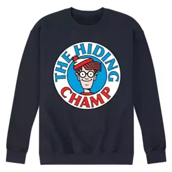 Мужская флисовая толстовка Where's Waldo "Мастер пряток" Licensed Character, синий