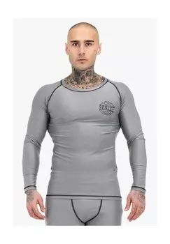 Мужская функциональная рубашка приталенного кроя с длинными рукавами MOSSBURN BENLEE, серо-черный