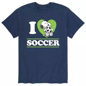 Мужская футбольная футболка Peanuts I Love Licensed Character