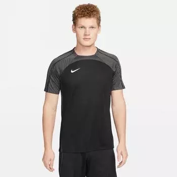 Мужская футбольная футболка с короткими рукавами Nike Dri-FIT Strike, черный