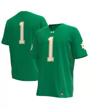 Мужская футбольная майка 1 Notre Dame Fighting Irish Premier Under Armour, зеленый