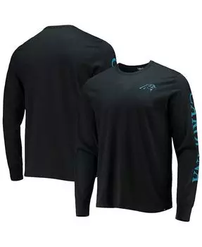 Мужская футболка '47 Black Carolina Panthers Franklin с длинным рукавом '47 Brand, черный