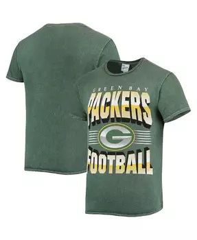 Мужская футболка '47 green green bay packers rocker в винтажном стиле tubular '47 Brand, зеленый