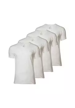 Мужская футболка, 4 шт. в упаковке - V-NECK T-SHIRT 4-PACK, V-образный вырез, короткий рукав, хлопок GANT