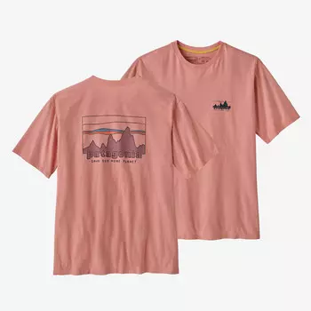 Мужская футболка 73 Skyline из органического материала Patagonia, цвет Sunfade Pink