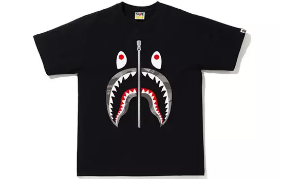 Мужская футболка A Bathing Ape, черный/фиолетовый