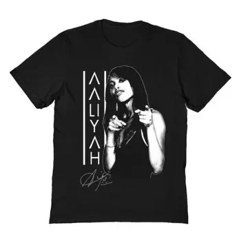 Мужская футболка Aaliyah Licensed Character, черный