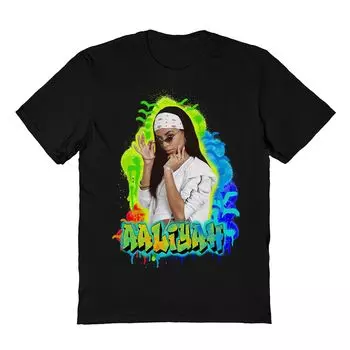 Мужская футболка Aaliyah с граффити Licensed Character