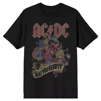 Мужская футболка AC/DC Are You Ready Licensed Character, черный