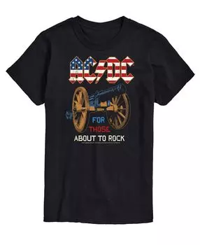 Мужская футболка acdc about to rock AIRWAVES, черный