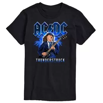 Мужская футболка ACDC Thunderstruck Licensed Character, черный