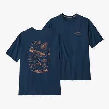 Мужская футболка Action Angler Responsibili Patagonia, синий