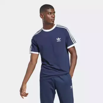 Мужская футболка adicolor Classics 3-полоски Adidas Originals, тёмно-синий