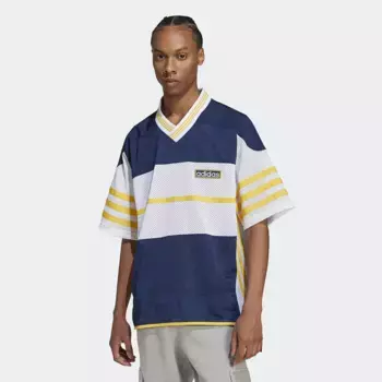Мужская футболка adicolor Mesh Adidas Originals, синий/белый