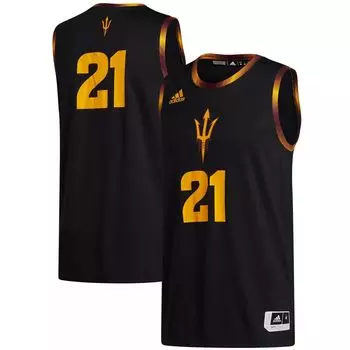 Мужская футболка adidas #21 черная Arizona State Sun Devils Swingman