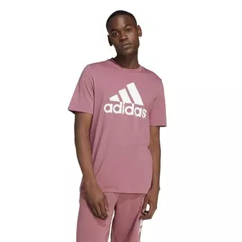 Мужская футболка adidas Classic Badge of Sport Adidas, цвет Preloved Crimson White