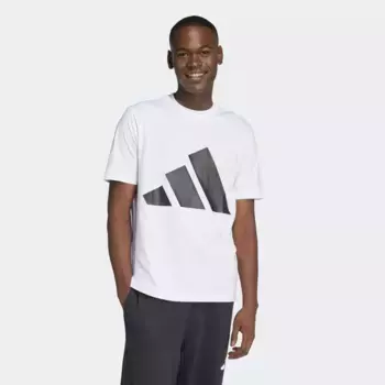 Мужская футболка Adidas Essentials с большим логотипом, белый