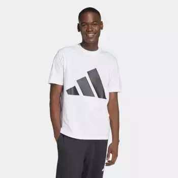 Мужская футболка Adidas Essentials с большим логотипом, белый
