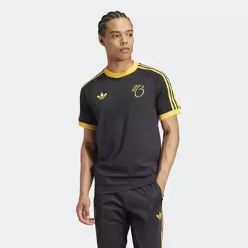 Мужская футболка Adidas Jude Bellingham с тремя полосками, чёрный