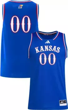 Мужская футболка Adidas Kansas Jayhawks Royal Swingman
