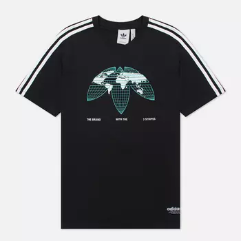 Мужская футболка adidas Originals United, черный/белый/зеленый