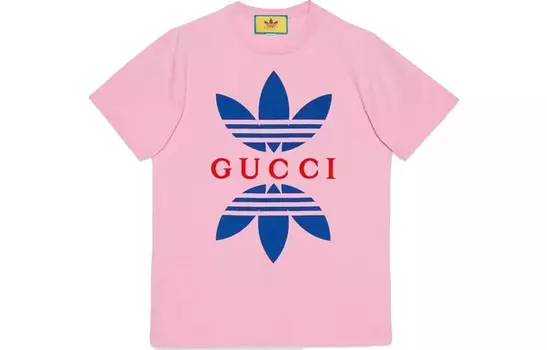 Мужская футболка Adidas Originals X Gucci, розовый