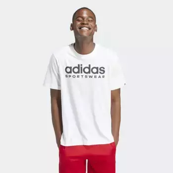 Мужская футболка Adidas с графическим рисунком, белый