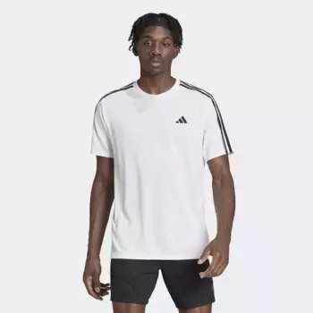 Мужская футболка Adidas Train Essentials Training 3 полоски, белый