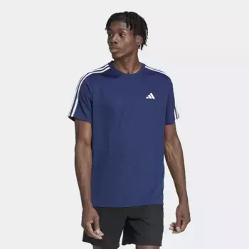Мужская футболка Adidas Train Essentials Training 3 полоски, синий