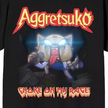Мужская футболка Aggretsuko Choke On My Rage Licensed Character