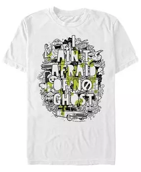 Мужская футболка Ain'T Afraid Collage Slim Drip Poster с короткими рукавами Fifth Sun, белый