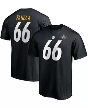 Мужская футболка alan faneca black pittsburgh steelers nfl hall of fame class of 2021 с именем и номером Fanatics, черный